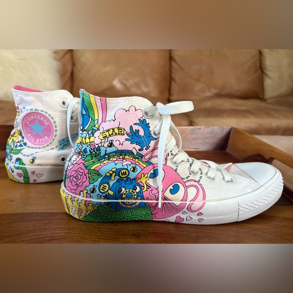 CONVERSE ALL STAR Einhorn Schwarz Limited Edition High Top Sneakers
